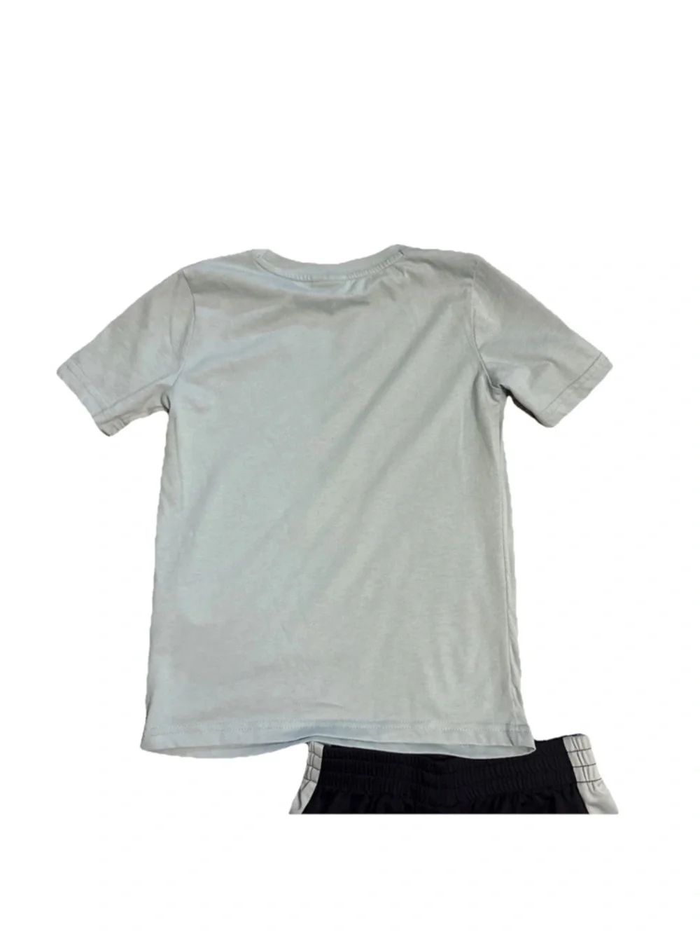 (2) PUMA boys T-shirts & Athletic Shorts Sets Big Logo Sage White Black Size 7 - Picture 4 of 16